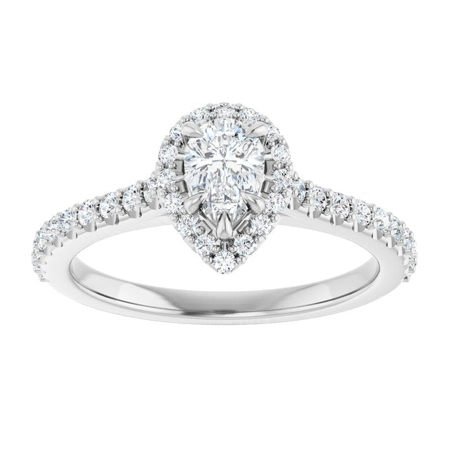 Halo-Style Engagement Ring