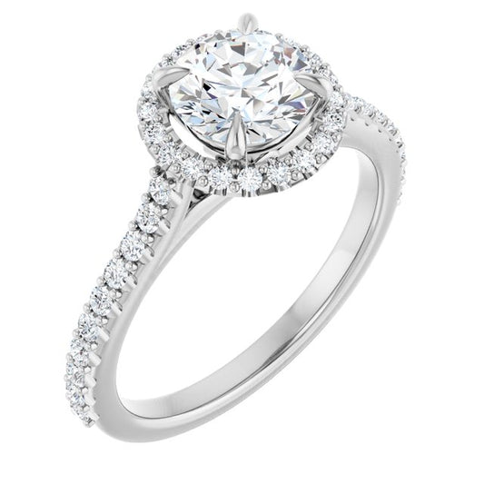 Halo-Style Engagement Ring