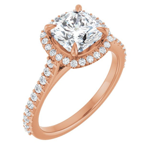 Halo-Style Engagement Ring