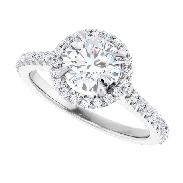 Halo-Style Engagement Ring