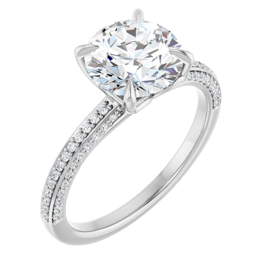 Accented Engagement Ring