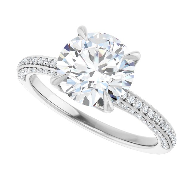 Accented Engagement Ring