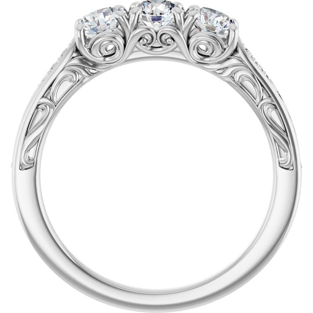 Three-Stone Anniversary Band