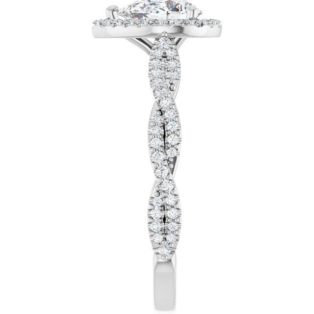 Halo-Style Engagement Ring