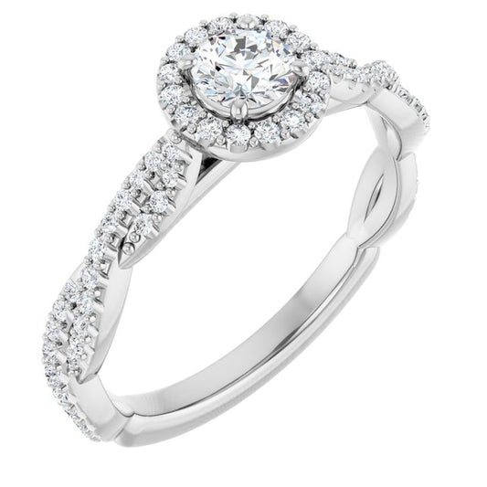 Halo-Style Engagement Ring