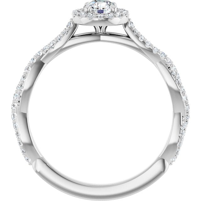 Halo-Style Engagement Ring