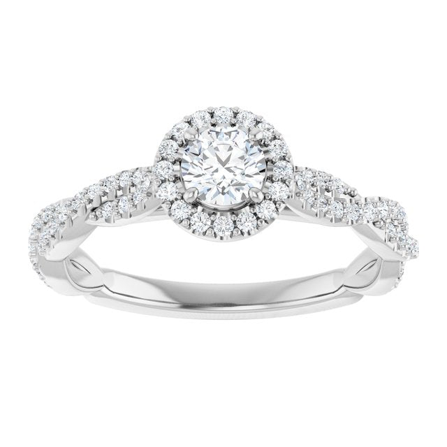 Halo-Style Engagement Ring
