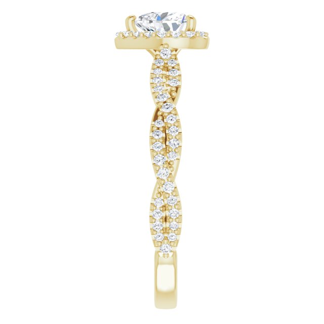 Halo-Style Engagement Ring