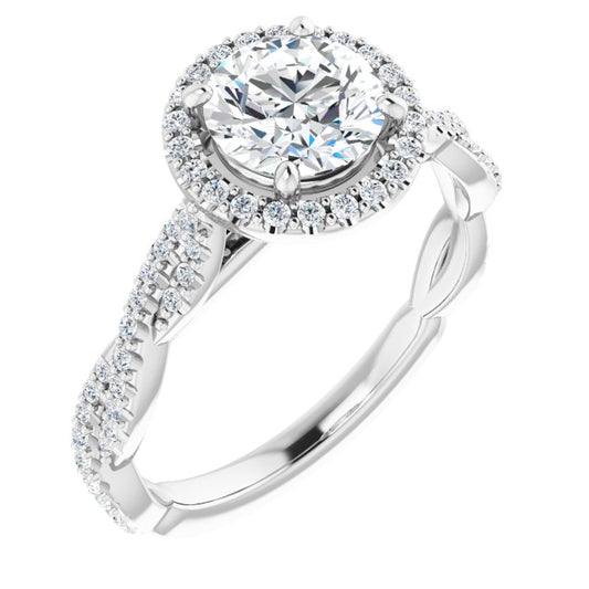 Halo-Style Engagement Ring