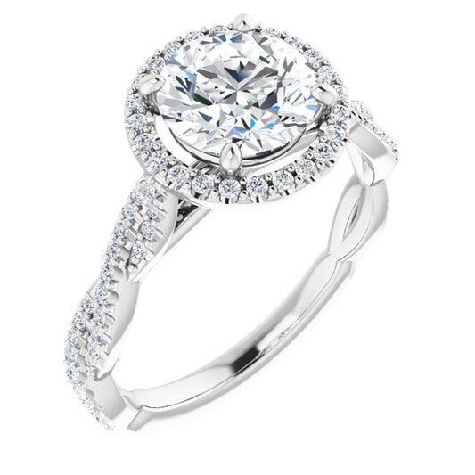 Halo-Style Engagement Ring