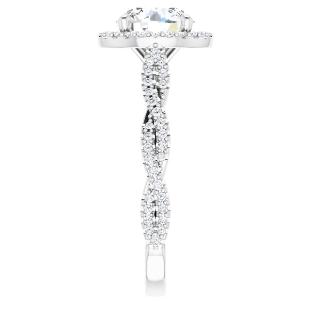 Halo-Style Engagement Ring