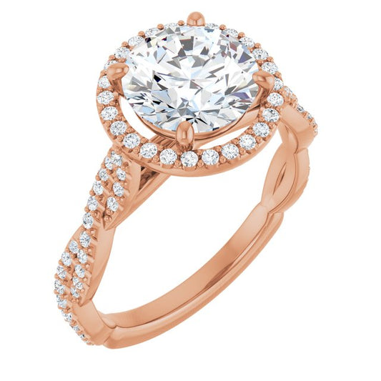Halo-Style Engagement Ring