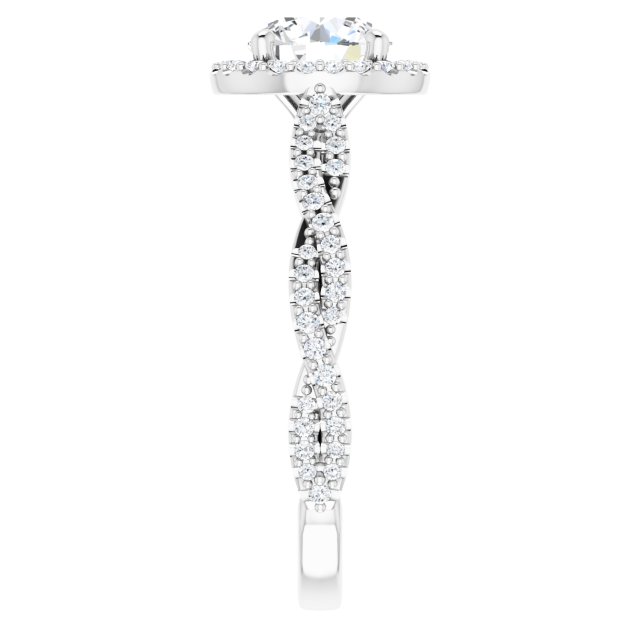 Halo-Style Engagement Ring