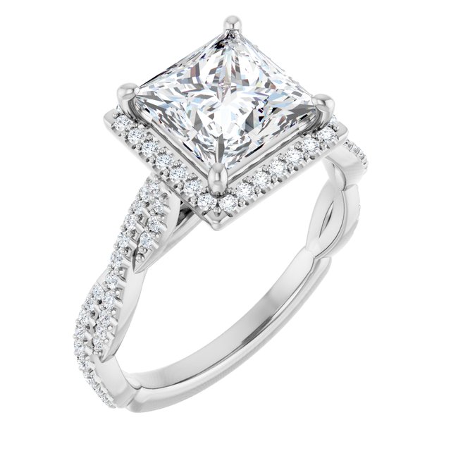Halo-Style Engagement Ring