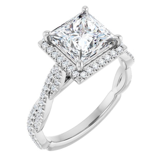 Halo-Style Engagement Ring