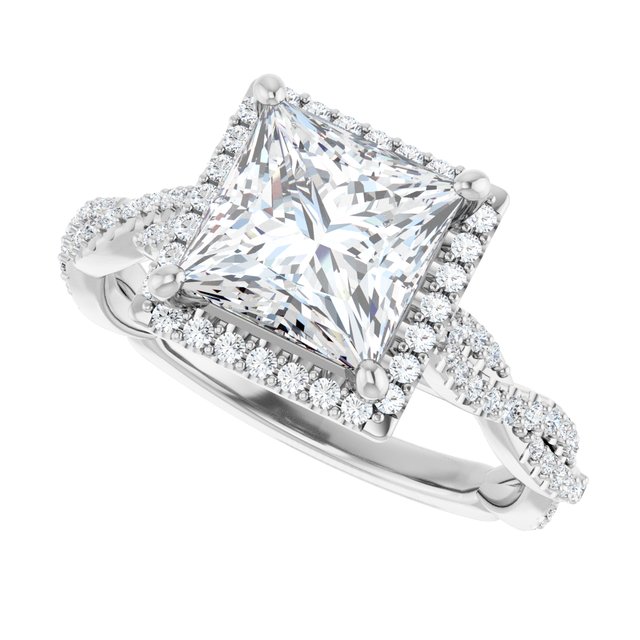 Halo-Style Engagement Ring