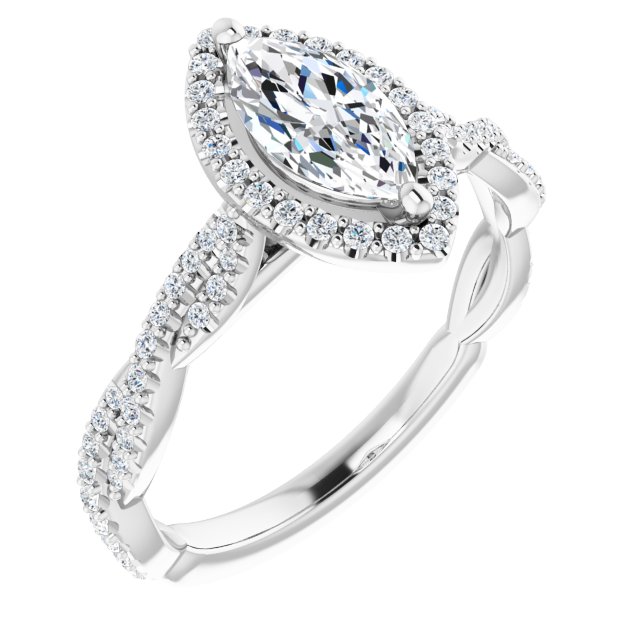 Halo-Style Engagement Ring