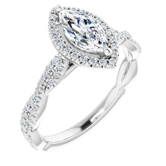 Halo-Style Engagement Ring