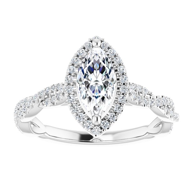 Halo-Style Engagement Ring