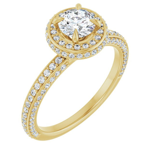 Halo-Style Engagement Ring