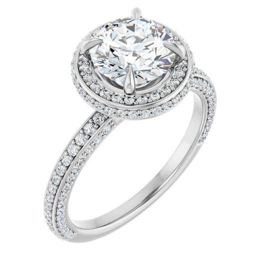 Halo-Style Engagement Ring