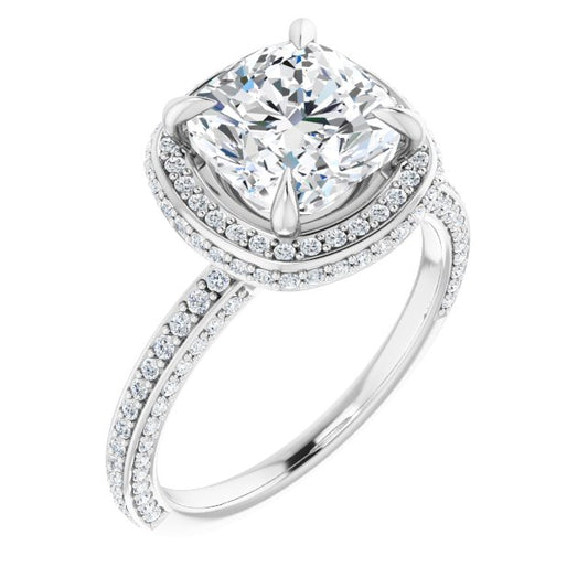 Halo-Style Engagement Ring
