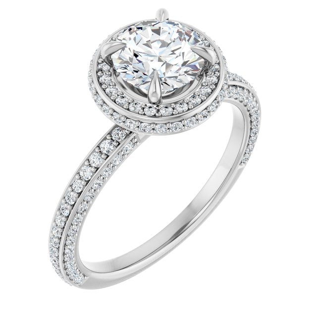 Halo-Style Engagement Ring