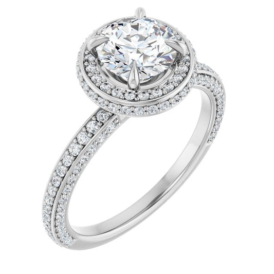 Halo-Style Engagement Ring