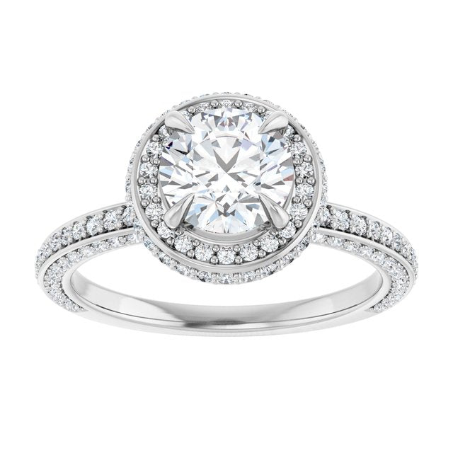 Halo-Style Engagement Ring