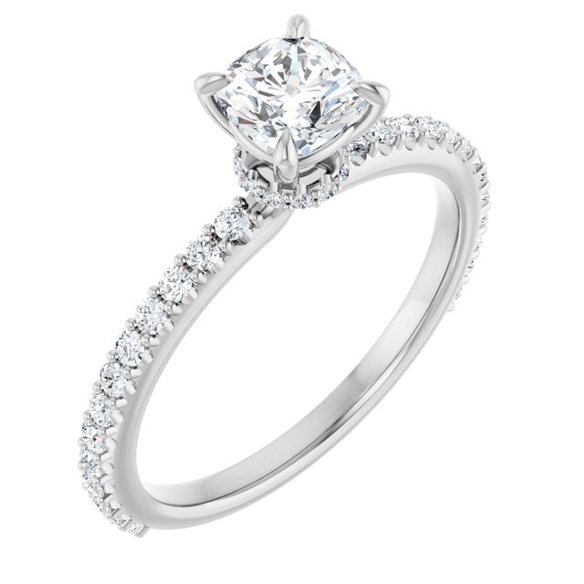 Accented Engagement Ring
