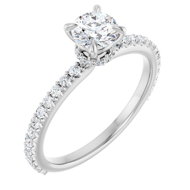 Accented Engagement Ring