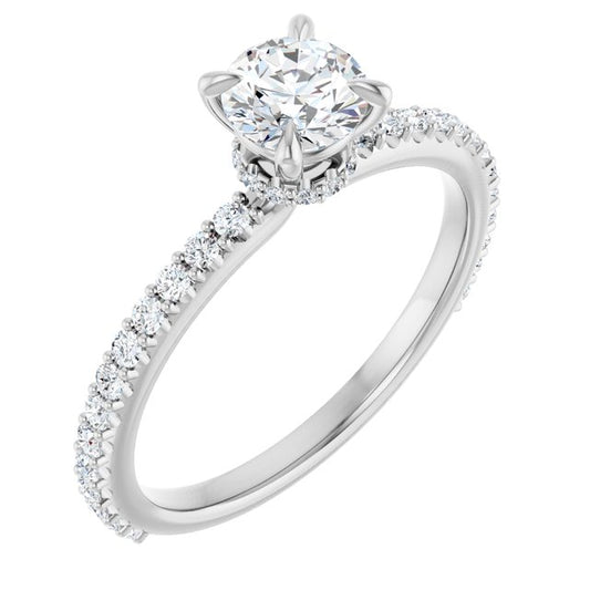 Accented Engagement Ring