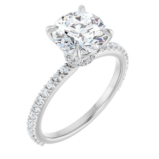 Accented Engagement Ring