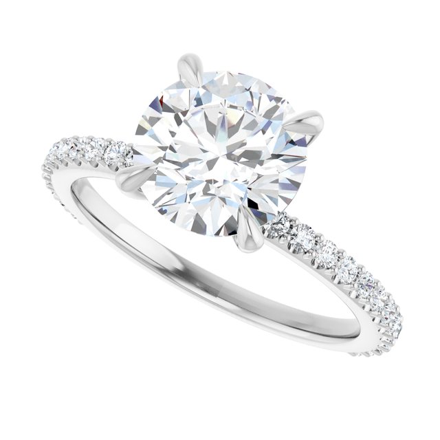Accented Engagement Ring