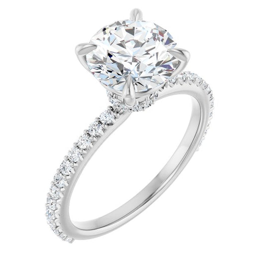 Accented Engagement Ring