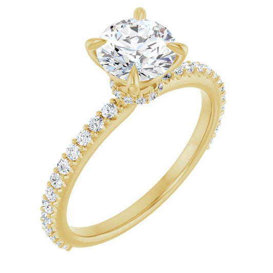 Accented Engagement Ring