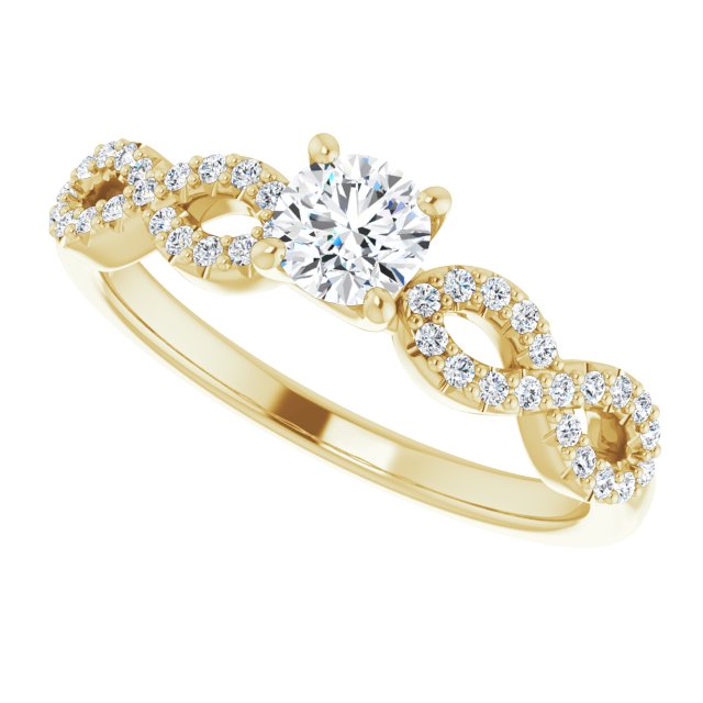 Infinity-Inspired Engagement Ring