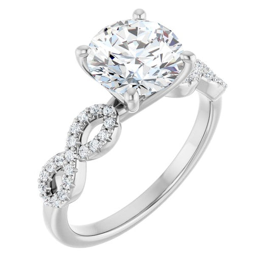 Infinity-Inspired Engagement Ring