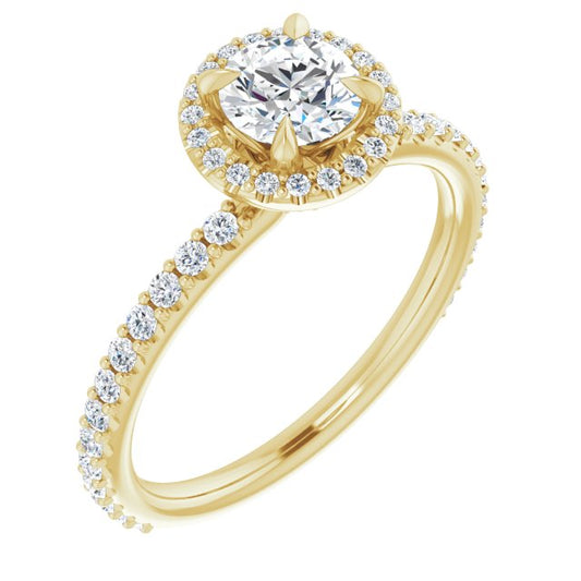 Halo-Style Engagement Ring
