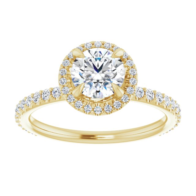 Halo-Style Engagement Ring