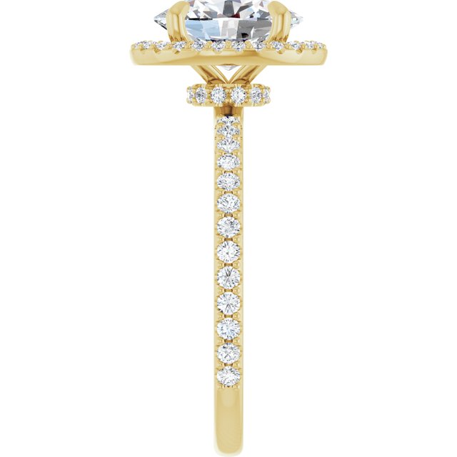 Halo-Style Engagement Ring
