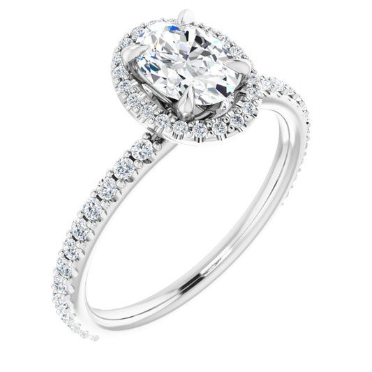 Halo-Style Engagement Ring