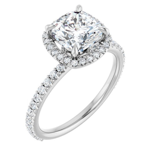 Halo-Style Engagement Ring