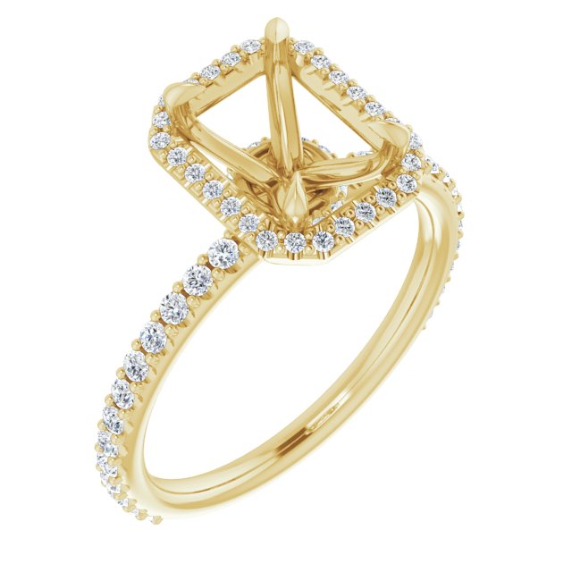 Halo-Style Engagement Ring