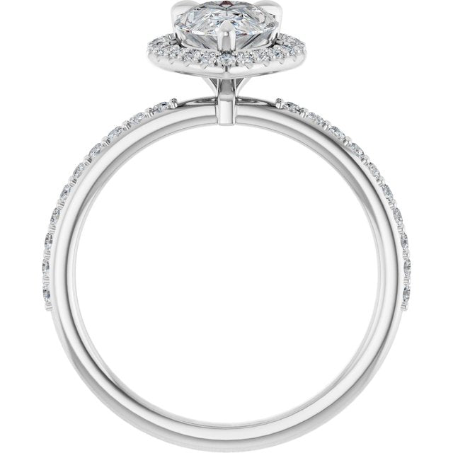 Halo-Style Engagement Ring