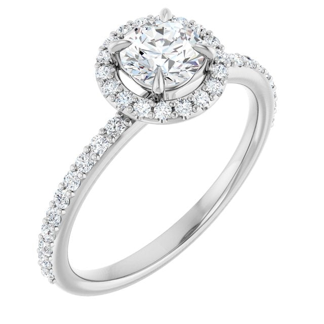 Halo-Style Engagement Ring