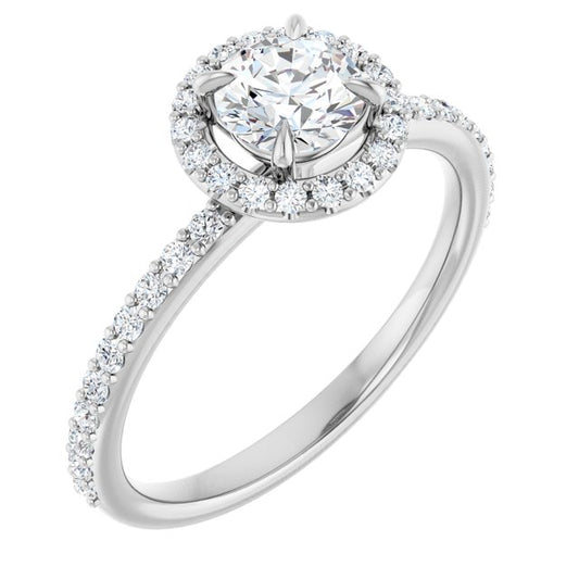 Halo-Style Engagement Ring