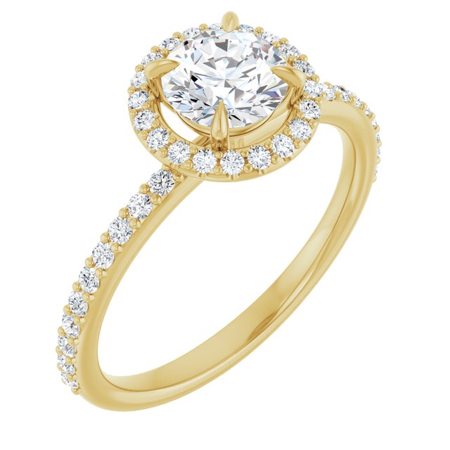 Halo-Style Engagement Ring