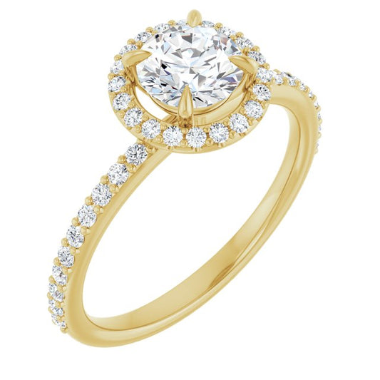 Halo-Style Engagement Ring