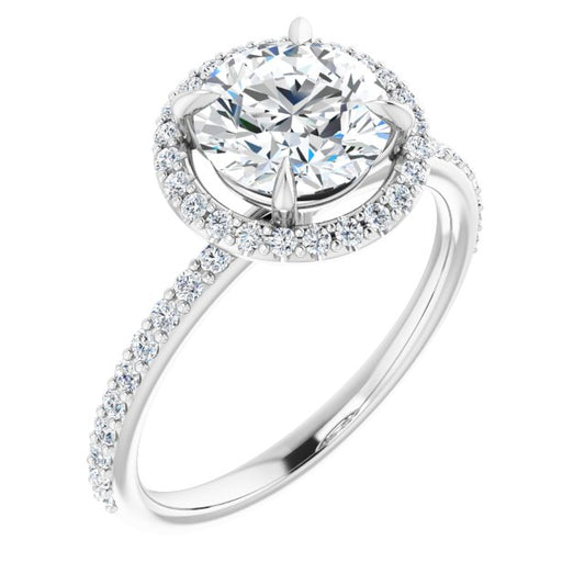 Halo-Style Engagement Ring